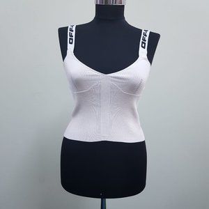 Off-White Women Sleeveless Tank Top in White